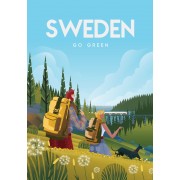 Sweden Go Green plansch 50x70